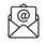 Mail icon black transparent