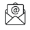 Mail icon black transparent